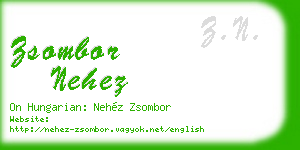 zsombor nehez business card